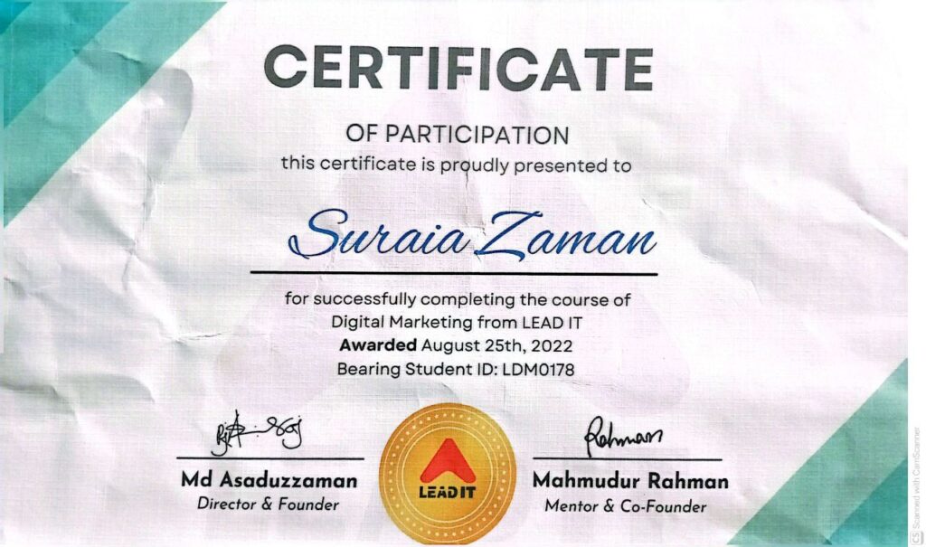 Digital Marketing Certificate