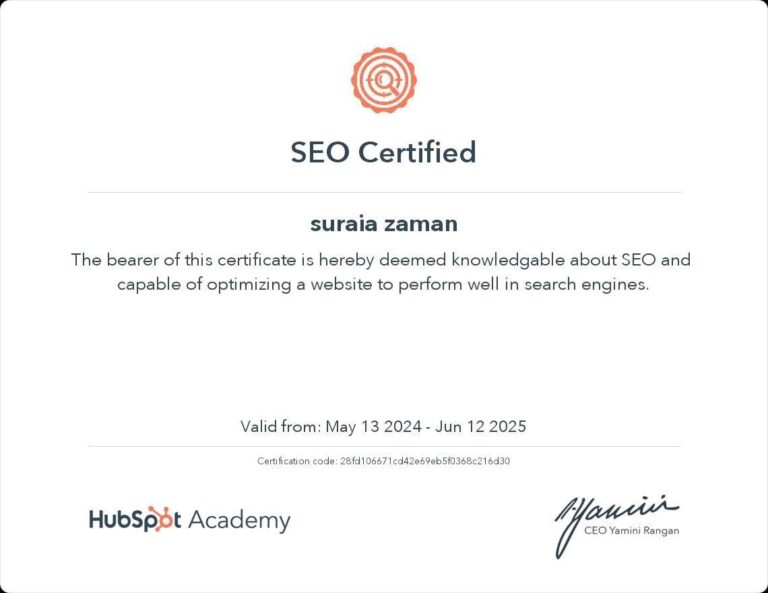 SEO Certification